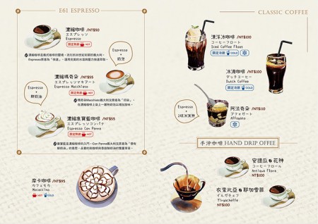 《Menu》內頁 4 / 微幸福咖啡館